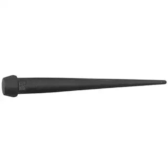 Klein Tools 3256 Broad-Head Bull Pin Made of Forged, Made in USA, Heat-Treaded Steel with Black Finish, 1-1/16-Inch