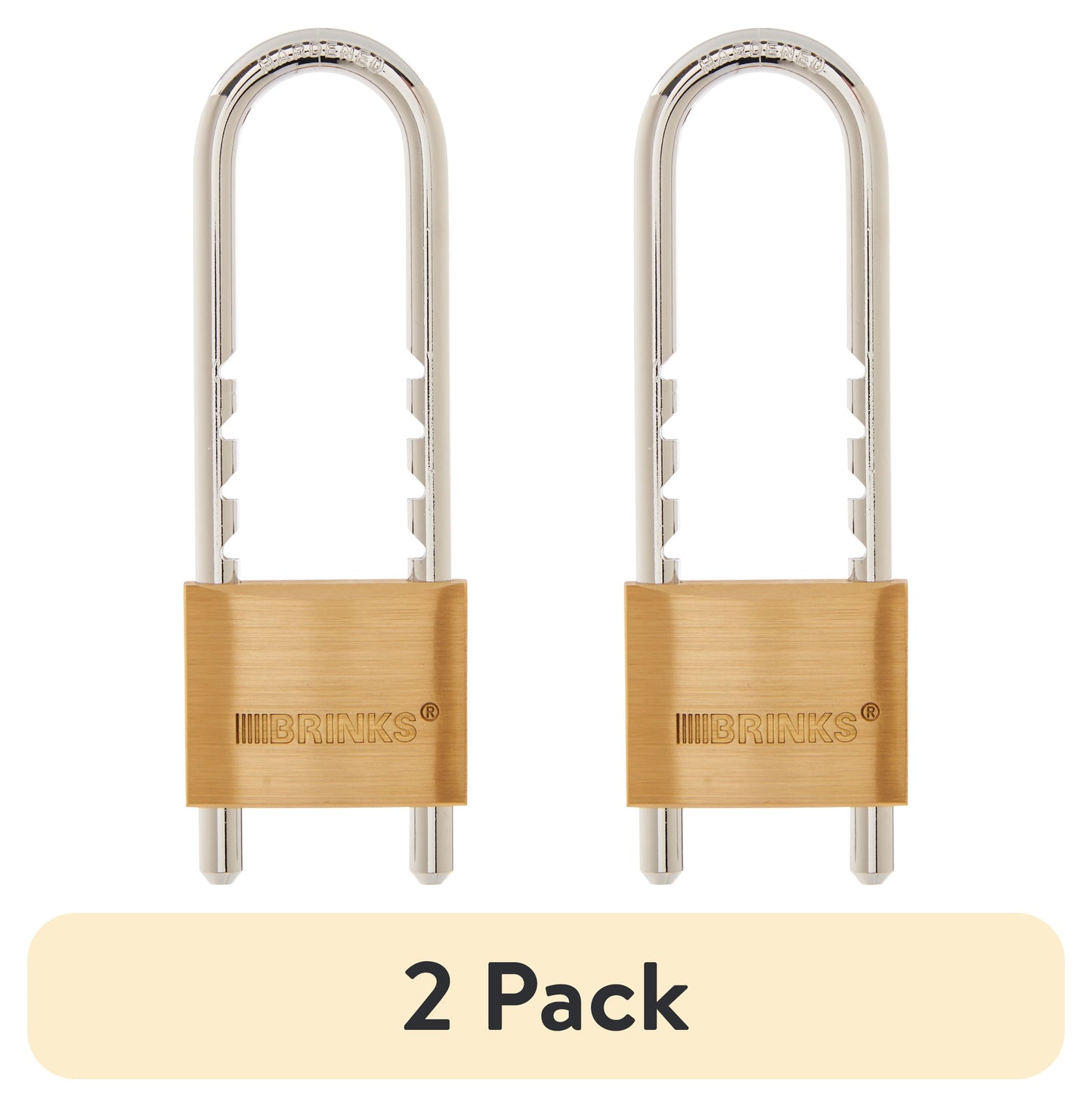 Brinks Latón Macizo 50mm con Llave Padlock con Grillete Ajustable de 1 7/8in a 4 3/4in