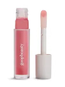 goop Beauty Hydra-Barrier Gel Gloss | Hydrating Lip Gloss to Moisturize & Plump Lips | Hyaluronic Acid & Vitamin E | Glaze - Palest Clear Pink | 0.13 oz