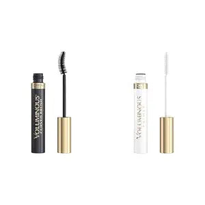 L'Oreal Voluminous Mascara & Primer Set - 0.28 Fl Oz Mascara Builds Lashes Up To 5X Volume & 0.24 fl Primer Boosts Every Lash Look