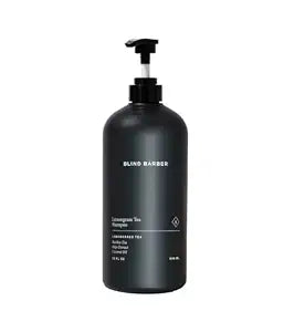 Blind Barber Lemongrass Tea Hair Shampoo for Men - Daily Clarifying Shampoo - Helps Remove Product Build-Up & Debris - Made with Hops Extract & Juniper Berry - Sulfate & Paraben-Free (32 Fl oz)
