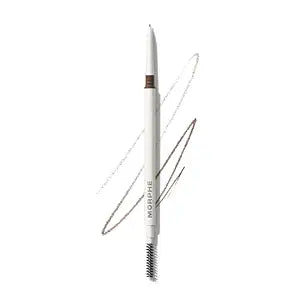 Morphe Nano Brow Pencil - Ultrafine Eyebrow Pencil for Hairlike Strokes - Precision Eye Makeup with Spoolie Brush for Natural Definition and Long-Lasting Wear - Cold Brew (0.001 oz)