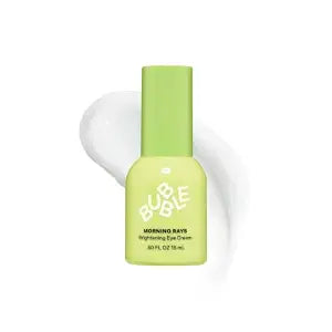 Bubble Skincare Morning Rays Brightening Eye Cream - Vitamin C Under Eye Cream for Dark Circles & Puffiness - Enriched with Green Tea Extract to Calm, Protect & Soothe Skin (15ml)