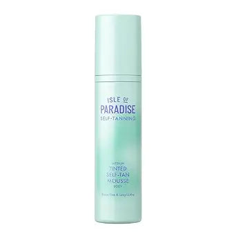 Isle of Paradise Tinted Self Tanning Mousse- Streak-Free Self Tanner, Natural-Looking & Lasts Up to 7 Days, Vegan & Cruelty Free Sunless Tanning Foam Mousse, 6.76 fl oz.
