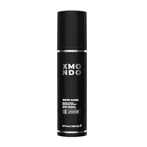 XMONDO Hair Super Gloss Ultra Frizz Defense Spray, Advanced Vegan Anti-Frizz Treatment with Humishield Technology for Smooth, Shiny Hair, 6.7 Fl. Oz