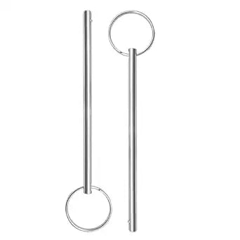 2 Pack Quick Release Pin, Diameter 3/16"(4.8mm), Overall Length 3.94"(100mm), Usable Length 3.5"(88.9mm), Full 316 Stainless Steel, Bimini Top Pin, Marine Hardware