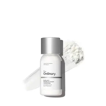 The Ordinary Sulfur 10% Powder-to-Cream Acne Spot Treatment Concentrate, Reduces Pimple Size and Zit Redness, 0.18 Oz