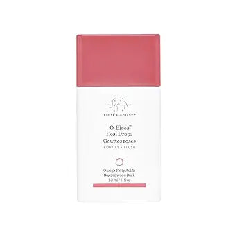 Drunk Elephant O-Bloos Rosi Drops - 30 ml/1 fl oz - Peachy-Pink Color Serum Drops - Clean Clinical Skincare - Cruelty-Free - Dermatologist-Tested - Free of Essential Oils, Silicones, and Fragrance