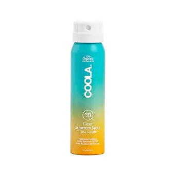 COOLA Clear Sunscreen Spray SPF 30, Pina Colada Scented Spray