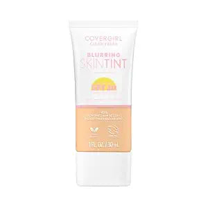 COVERGIRL Clean Fresh Blurring Skin Tint with SPF 30, 420 Light/Medium Neutral, Liquid Foundation, Soft Matte Finish, Smooths, Brightens, Blurs Pores, Mineral Sunscreen, Vegan Formula