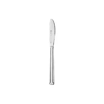 Thunder Group SLDO009 Dinner Knife, 7.95", Medium-Weight, Simple line-Trimmed Handle, 18/0 Stainless Steel, Bright Finish, Domilion, Pack of 12