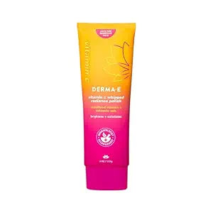 DERMA E Vitamin C Whipped Radiance Polish, 4 Oz Brightening Exfoliator