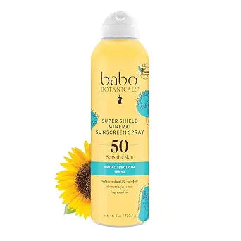 Babo Botanicals - Super Shield Mineral Sunscreen Spray - SPF 50 ��� Vegan