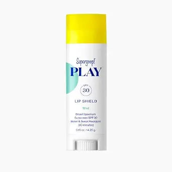 Supergoop! PLAY Lip Shield SPF 30 - Hydrating SPF Lip Balm - Moisturizing Treatment for Dry Cracked Lips - Broad Spectrum UV Protection