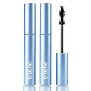 2pcs Blushe Lash Serum Mascara ��������� New Upgrade Korean Fiber Mascara, Lengthening & Volumizing, Infused with Growth Serum fo