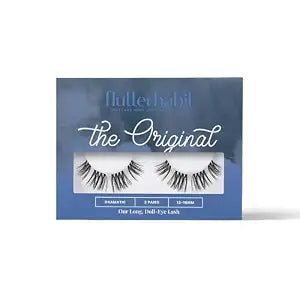 FlutterHabit The Original Lashes, 2 Sets of Lashes, DIY Long Lash Extensions, Up to 10 Day Lash Wear, Salon Quality Cluster Eyelashes for a Natural Look, No Glue Included
