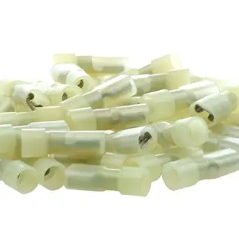 Yellow Female Spade Connector 12-10 AWG/Gauge Disconnect Crimp Terminals