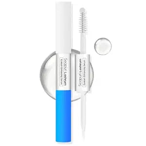 Seapuri Lashrum Eyelash Enhancing Serum | Lash Growth Serum with Caffeine, Peptide & Biotin | for Longer, Fuller Lashes | Dual Brush for Precise & Full Application | Non-Irritating, Daily Use