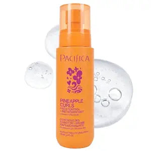 Pacifica Pineapple Curls Frizz Control Spray 4oz – Curl Refresher Mist for Curly & Wavy Hair, Hydrating Anti-Frizz Day 2 Curl Booster with Pineapple Extract & Vitamin B5 Vegan Dermatologist Tested
