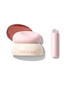 SHEGLAM Bounce Putty Pocket Lip Pot velvet Matte Lip Gloss Soft High Pigment Color Lip Stain with Brush-High Key