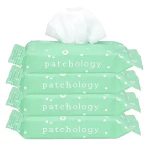 Patchology Clean AF Face Cleansing Wipes | On-The-Go Makeup Remover | 60pk
