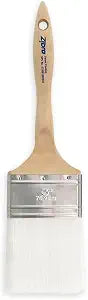Zibra Flat Paint Brush for Top Coats, Flat Surfaces, Walls and Doors, 3-inch, Comfort Handle, for All Paints and Stains