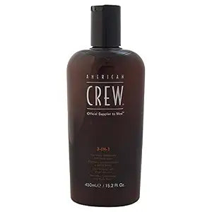 American Crew 3 In 1 Shampoo, Conditioner, and Body Wash For Men 15.2 oz