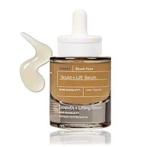KORRES Black Pine Sculpt & Lift Face Serum, Daily Facial Serum, 1.01 fl oz