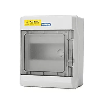 Mollom 6 Way Power Distribution Box with Bus Bars and Din Rail