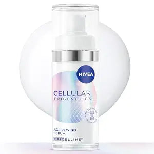 NIVEA Cellular Epigenetics Age Rewind Face Serum with Epicelline – Advanced Anti-Age Face Serum, 30 ml – Hydrating & Firming Formula for Smoother, More Youthful-Looking Skin