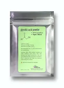 Glycolic Acid Powder (1.41 Oz / 40 grams) Cosmetic Grade Crystals for DIY Skincare, Serums, and Lotions by Talsen Chemicals
