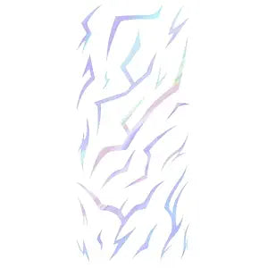 Iridescent Temporary Tattoos 60 Pcs - Metallic Shine Korean Idol Waterproof Body Art Stickers for Party Decorations or Halloween Demon Cosplay, Flexible Gothic Line Designs for Arms Neck & Face