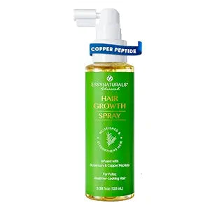 Hair Growth Spray with Peptide: Infused with Caffeine, Rosemary and a Rich Blend of Nourishing Plant Extracts to Strengthen, Revitalize, and Promote Fuller Hair 3.38FL OZ/100ML