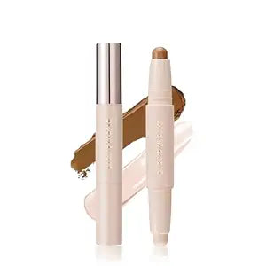 Double head contour stick, Highlight & Contour Bronzer Stick, durable and waterproof contour stick set, facial makeup contour face cream