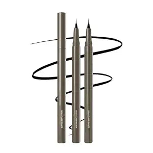 2PCS Black Ultra Fine Liquid Eyeliner, Slim Tip for Winged & Inner Liner