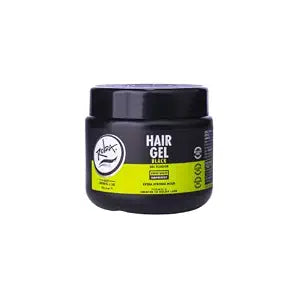 Rolda Black Hair Gel for Men - Medium Hold Styling Gel with Activated Charcoal for Wet Look - Covers Grays & Enhances Black Hair - Flake + Alcohol Free (8.81 oz)