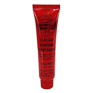 Lucas' Papaw Ointment 0.9 oz (25g) Tube, Papaya Moisturizing Cream for Lips & Skin, Multi-Purpose Skin Care Ointment, Australian Made, Travel Size