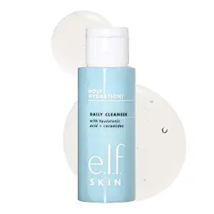 e.l.f. SKIN Holy Hydration! Daily Cleanser Mini, Face Cleanser For Washing Away Excess Oil, Impurities & Makeup, Made With Hyaluronic Acid, Vegan & Cruelty-Free