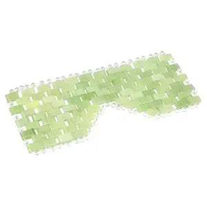Jade Eye Mask, Facial Cooling Mask with 100% Real Jade for Hot & Cold Therapy to Reduce Wrinkles, Puffiness, Migraines, and Anti-Aging