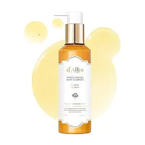 d'alba Piedmont White Truffle Oil Serum Body Cleanser 275ml, Vegan, Moisturizing and Mild Formula, Rich Gentle Lather