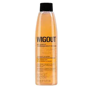 Style Factor WIGOUT Wig Shampoo for Human Hair - pH Balanced Moisturizing & Gentle Cleanse, Protective Care, Detangling, Frizz Free, Soft and Silky Shine Contains Vegan Keratin, 6.8 Fl Oz