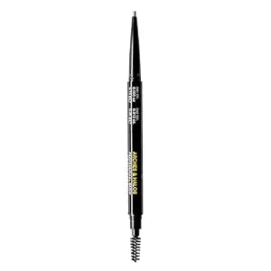 Arches and Halos 2 in 1 Defining Eyebrow Pencil and Powder - Brow Powder with Spoolie Brush - Shape and Fill for Natural Look - Warm Brown - 0.017 oz