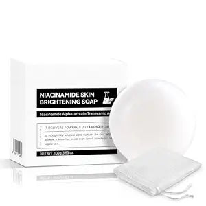 Arviennes Soap, Niacinamide + Alpha-Arbutin Cleansing Soap, Gentle Daily Cleansing For Face And Body, Smooth, Even and Gentle Without Feeling Tight