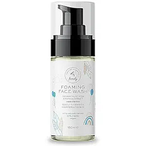 The Natural and Organic Family Kids Face Wash - Unscented Foam Cleanser