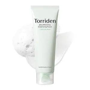 Torriden BALANCEFUL Pore Cleansing Foam 150ml (5.07 fl.oz.) | Mildly Exdfoliates and Refines Pores | Salicylic Acid, BHA, PHA, 5D CICA