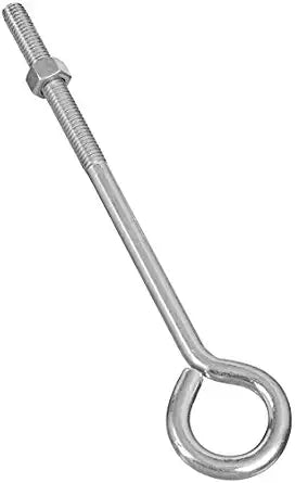 National Hardware Eye Bolt with Hex Nut, 3/8 in x 8 in, Steel, Zinc Plated