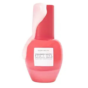 Glow Recipe Strawberry Salicylic Acid Serum, Korean BHA Acne Serum for Blemishes, AHA + BHA Exfoliating Face Serum, Pore Minimizing + Texture Smoothing, Hyaluronic Acid + Allantoin (30ml)
