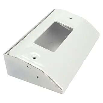 Upgraded Under Cabinet Electrical Box - White Nylon Slim Fit, Replaces Bryant RU170W, Corner Mount Power Distribution Box, Heavy-Duty Metal Housing, Pre-Drilled Holes, Compact Wall Mount