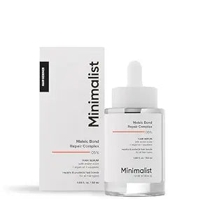 Minimalist Maleic Bond Repair Complex 05% Hair Serum for Strengthening & Repairing Damaged Hair | Patent Pending Formula | With Amino Acids, Argan Oil & Squalane | 1.7 Fl Oz/ 50 ml