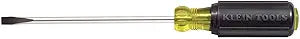 Klein Tools 605-6 1/4-Inch Cabinet Tip Screwdriver, Made in USA, Heavy Duty, 6-Inch